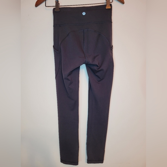 Lululemon Invigorate High-Rise Crop 23"Black Sz 2 - Picture 8 of 13